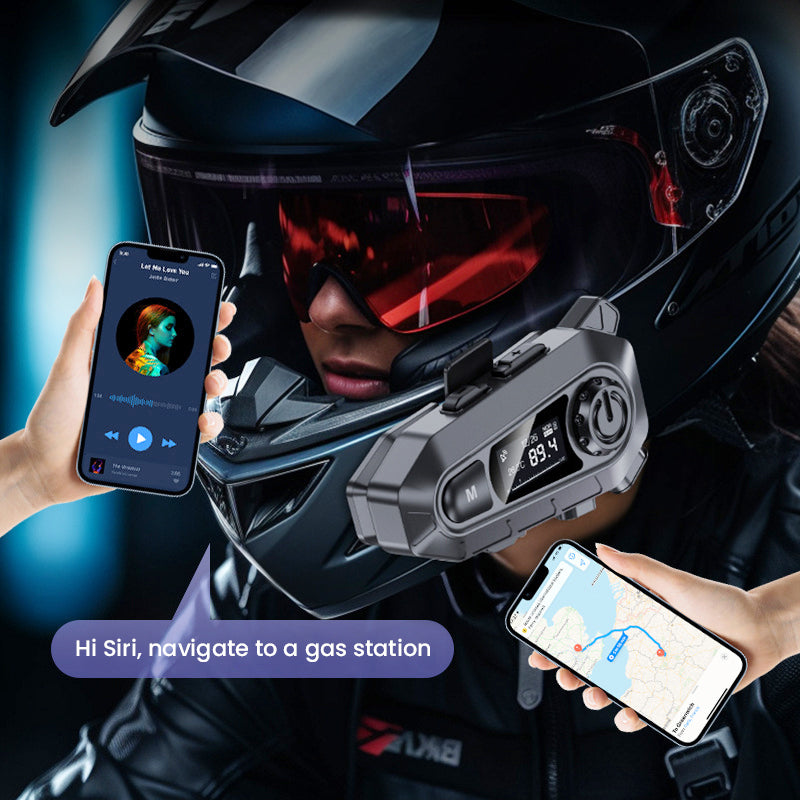 A1 Bluetooth Headset LCD Screen FM Radio