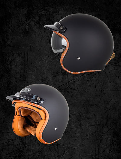 Vintage Jethelm Motorrad Retro Helm