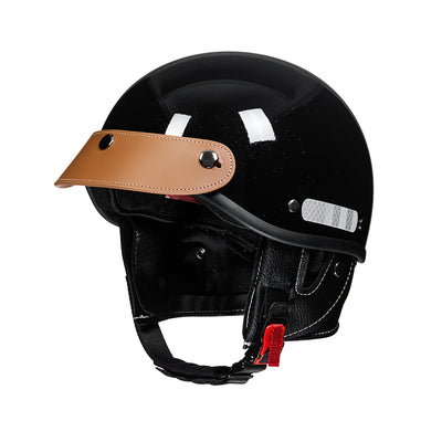 Cooler Scoop Retro-Motorrad-Halbhelm