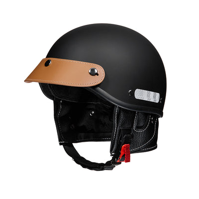 Cooler Scoop Retro-Motorrad-Halbhelm