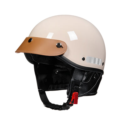 Cooler Scoop Retro-Motorrad-Halbhelm