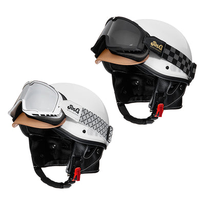 Cooler Scoop Retro-Motorrad-Halbhelm