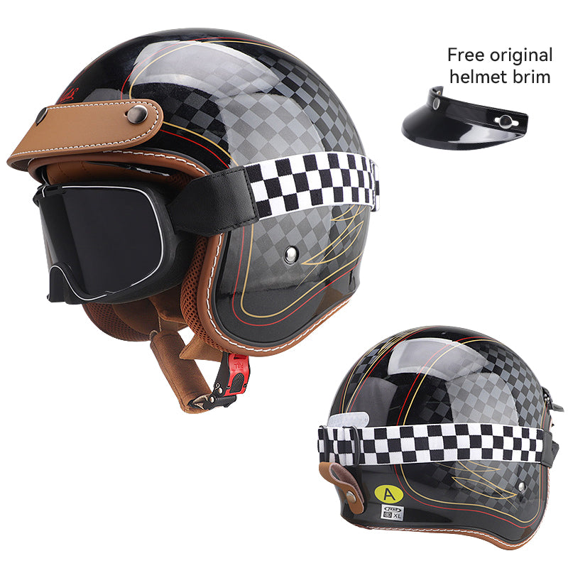 Vintage Jethelm Motorrad Retro Helm