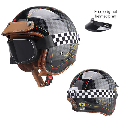 Vintage Jethelm Motorrad Retro Helm