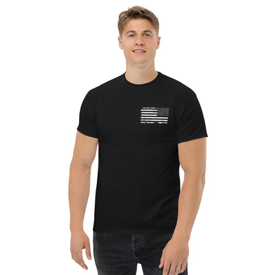 Men's Distressed American Flag Tees