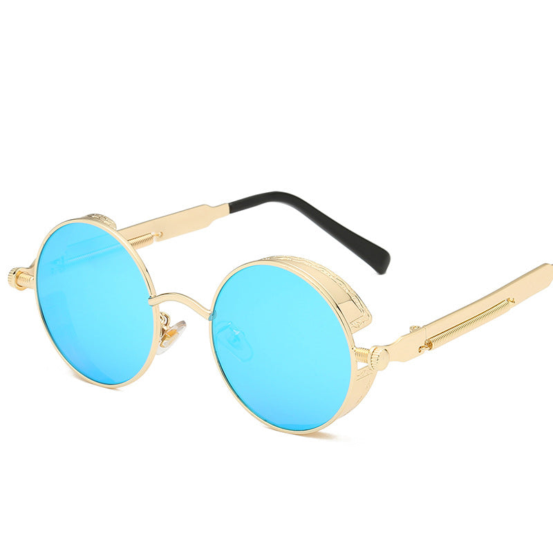 Steampunk Retro Round Sunglasses