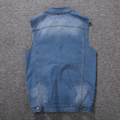 Men's Plus Size Denim Vest