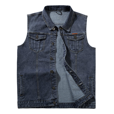 Men's Plus Size Denim Vest