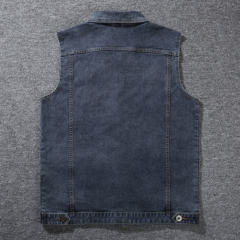 Men's Plus Size Denim Vest