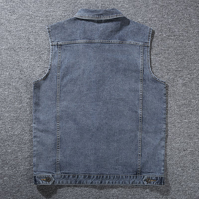 Men's Plus Size Denim Vest
