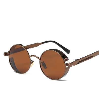 Steampunk Retro Round Sunglasses