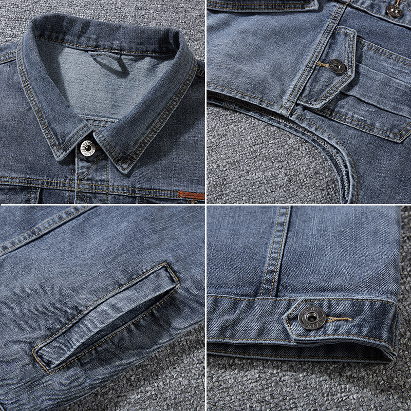Men's Plus Size Denim Vest