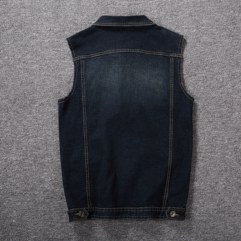 Men's Plus Size Denim Vest