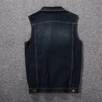 Men's Plus Size Denim Vest