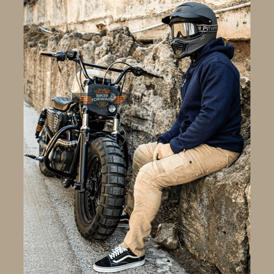 LB1 Motorradjeans mit CE-zertifiziertem Knie- und Hüftschutz