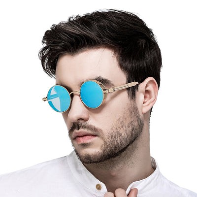 Steampunk Retro Round Sunglasses